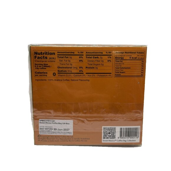 Bacha Sweet Mexico Coffee Box 12 Individually Wrapped Filter Bags 144g 2 Pack - Picture 6 of 7